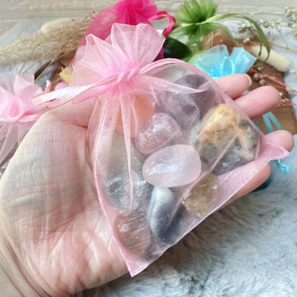 1/2 lb Discounted Imperfect Misfit Mystery Crystal Tumbles Bag